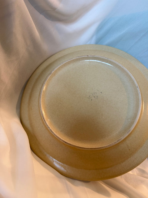 Vintage 1970's Pfaltzgraff Village Pattern Tan/Brown Tulip Flower Dinner Plate